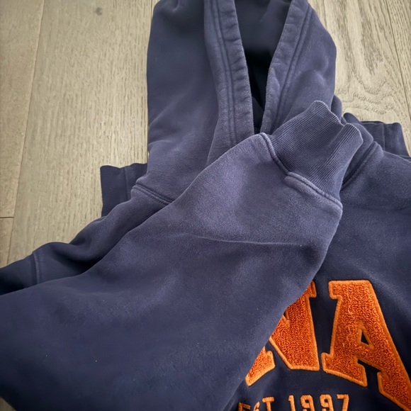 TNA Dark Blue Pullover with Vibrant Orange Emblem - Picture 3 of 4